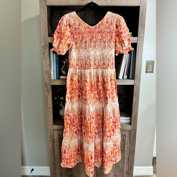 {Christy Dawn} The Brooklyn Dress in Sunset Gladiola, Size P-L - Picture 4 of 5